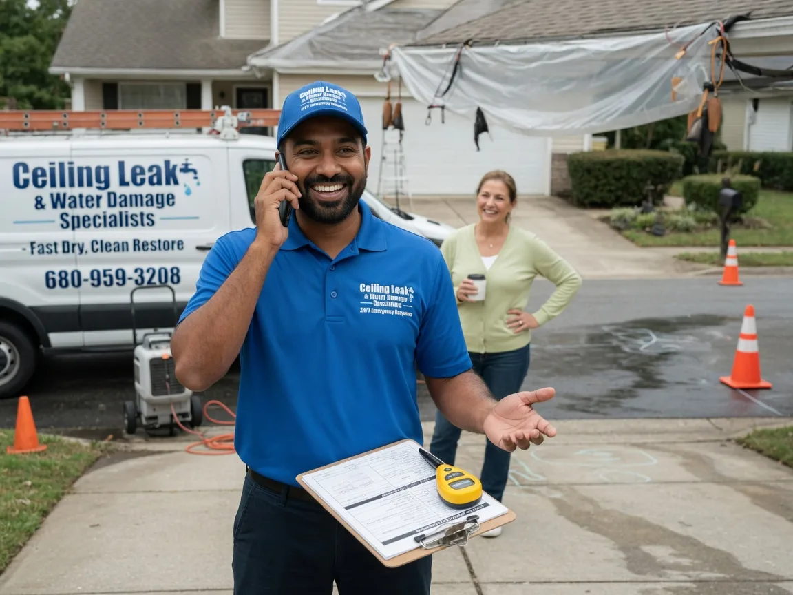 Ceiling Leak Cleanup Outing, MN FAQs